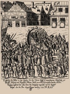 The Fettmilch Rising. Reintroduction of the Jews in Frankfurt on February 28, 1616, c. 1616-1617. Creator: Keller, Georg (1576-1640).