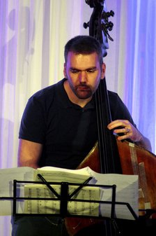 Sam Lasserson, Watermill Jazz Club, Dorking, Surrey, 4th October 2016. Artist: Brian O'Connor.