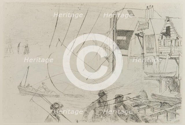 Stevens' Boat Life, 1859. Creator: James Abbott McNeill Whistler.