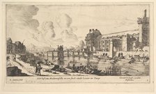 View of the Louvre and the Tuileries, from Views of Paris and Neighborhoods, plate 1, 17th century. Creator: Reinier Zeeman.