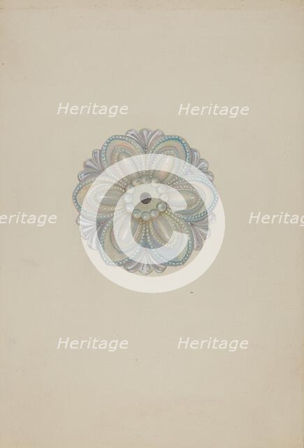 Tie-back, c. 1939. Creator: Henry Moran.