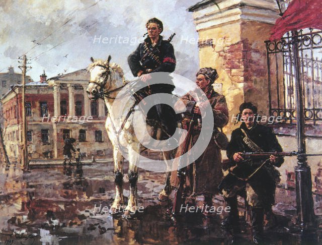 'First days of the October Revolution', Russia, 1917 (1949). Artist: Georgi Savitsky