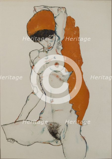 Nude, 1914. Artist: Schiele, Egon (1890-1918)