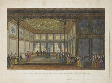 Interior in the Palace of princess Hatice Sultan, half sister of Sultan Selim III, c. 1810. Creator: Melling, Antoine Ignace (1763-1831).