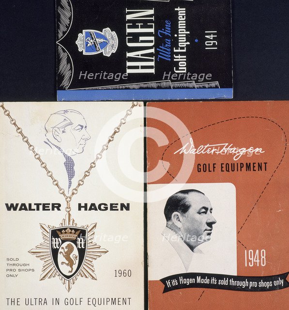 Walter Hagen golf equipment catalogues, 1941-1960. Artist: Unknown