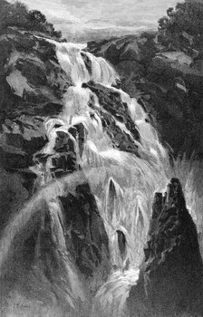 The Barron Falls near Cairns, Queensland, Australia, 1886.Artist: JR Ashton