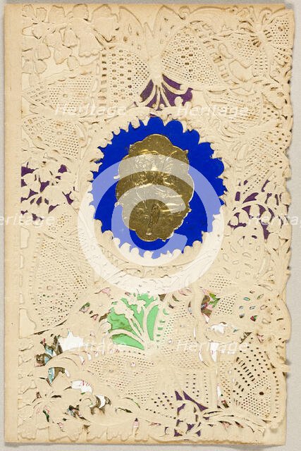 Untitled Valentine (Cupid and Butterflies), 1860/69. Creator: Berlin & Jones.