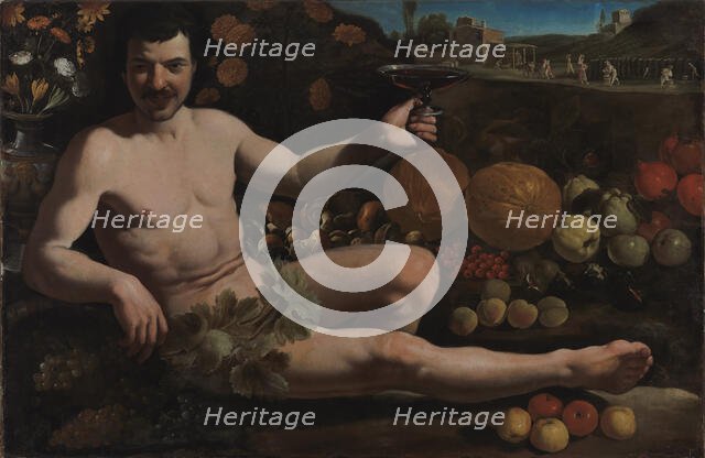 Bacchus raising a wine cup, 1600-1699. Creator: Unknown.