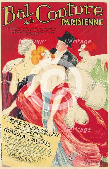 Bal de la Couture Parisienne , 1924. Creator: Cappiello, Leonetto (1875-1942).