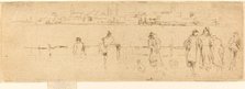 A Sketch on the Embankment, c. 1884/1886. Creator: James Abbott McNeill Whistler.