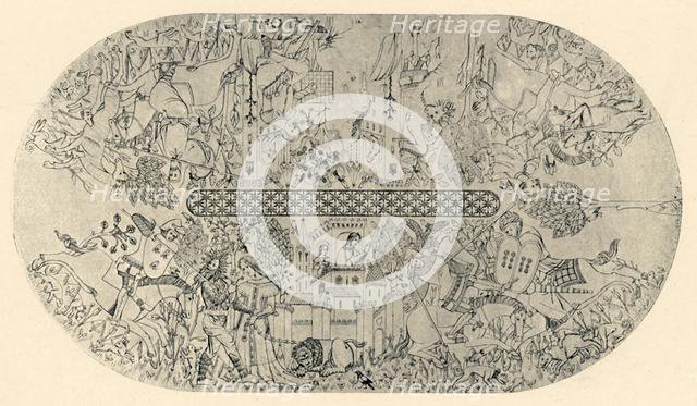 'Painting on the Ceiling of the Hall of Justice, No. 3', 1907.  Creator: Unknown.