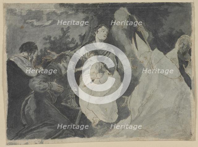 Madonna and Child with Saints, 1700s. Creator: Unknown.