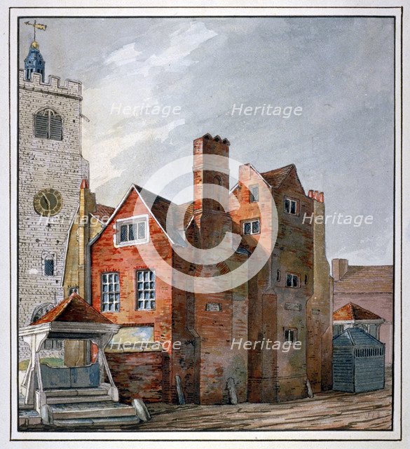 Church House, Hackney, London, c1798. Artist: Anon