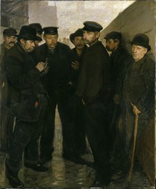Unemployed (Day Laborers at the Port of Hamburg), 1908-1909.