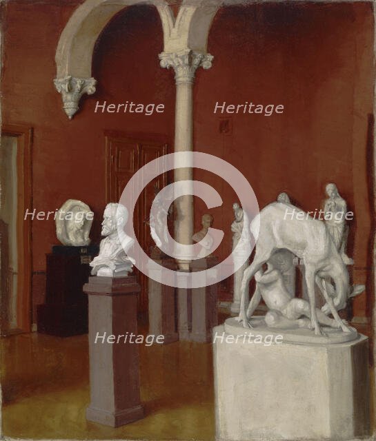 The Sculpture Gallery in the Ateneum, 1898-1905. Creator: Sigrid Lehrback.