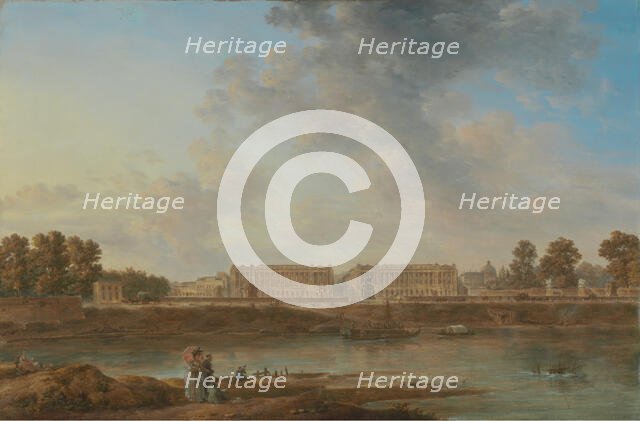 A View of Place Louis XV, about 1775-1787. Creator: Alexandre Jean Noel.