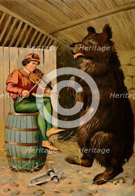 'The Dancing Bear', 1901. Artist: Edward Henry Wehnert.