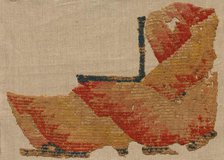 Fragment, Probably an Ornament from a Large Curtain, late 400s. Creator: Unknown.