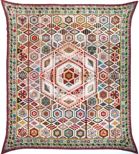 Quilt Top (Mosaic), 1825-1850. Creator: Unknown.