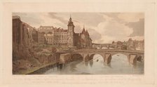 A Selection of Twenty of the Most Picturesque Views in Paris: View of Pont au Change…, 1803. Creator: Thomas Girtin (British, 1775-1802).