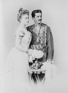 Prince Danilo and wife, 1910. Creator: Bain News Service.