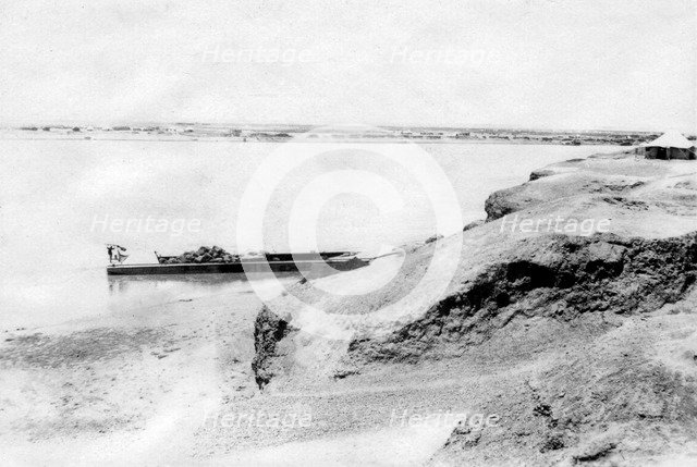 Right bank of the Tigris River and Samarra, Mesopotamia, 1918. Artist: Unknown