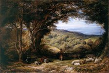 Under the Hawthorn, 1853. Creator: John Linnell the Elder.