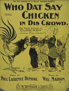 'Who dat say chicken in dis crowd', 1898. Creator: C.A.A..