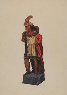 Cigar Store Indian, 1935/1942. Creator: Richard F. Smith.