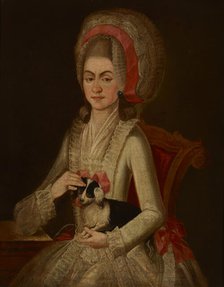 Portrait of Tekla Kosciuszko née Ratomska (ca.1715-1768), Mother of Tadeusz Kosciuszko, c1760. Creator: Jan Koltonowski.