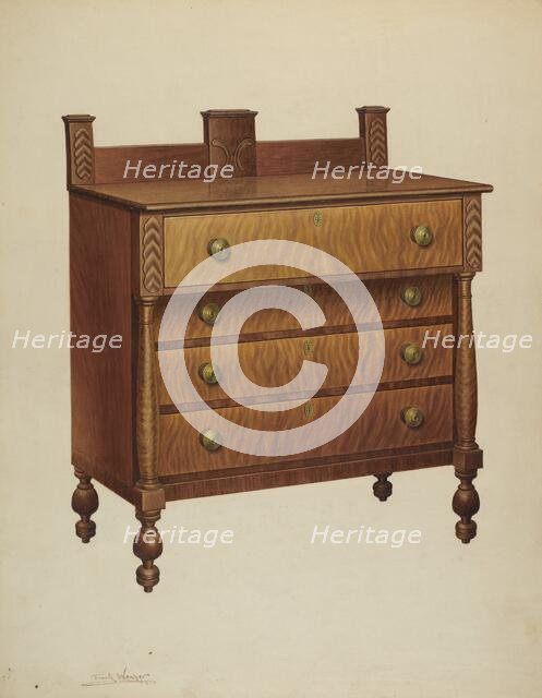 Chest of Drawers, c. 1939. Creator: Frank Wenger.