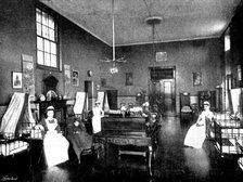 St. Mary's Hospital, Paddington: in a ward, 1895. Creator: Russell & Sons.