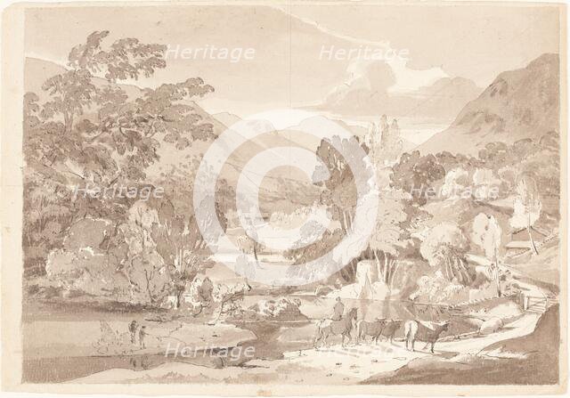 A Mountainous Landscape, first half 19th century. Creator: Unknown.