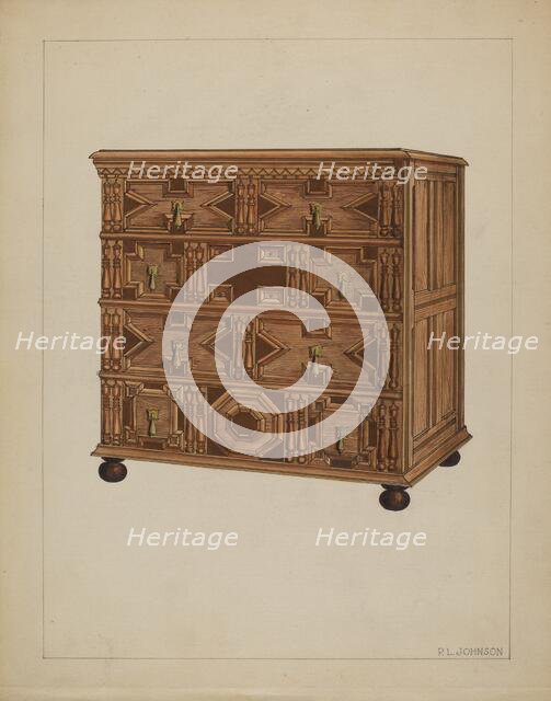 Chest of Drawers, c. 1936. Creator: Philip Johnson.