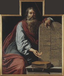 Moses with the Ten Commandments.
