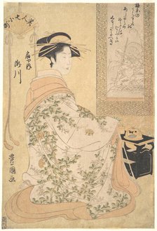 Takigawa of the Ogiya Pleasure House, early 19th century. Creator: Utagawa Toyokuni I.