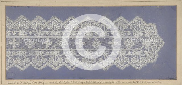 Design for lace, 19th century. Creator: Anon.