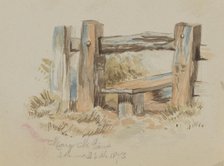 Untitled (Stile), 1873. Creator: Mary Vaux Walcott.