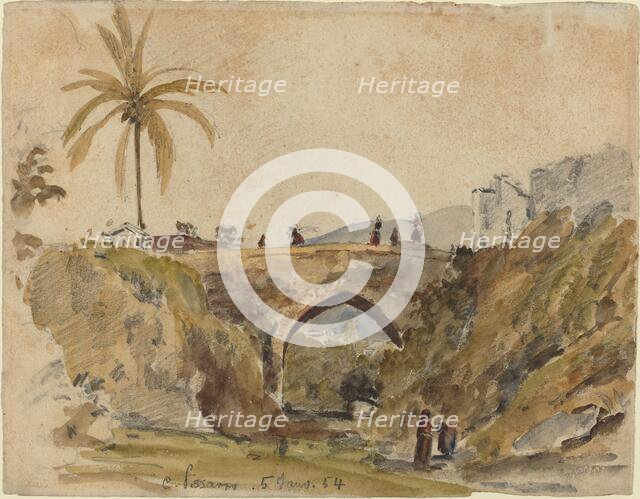 Bridge at Caracas, 1854. Creator: Camille Pissarro.