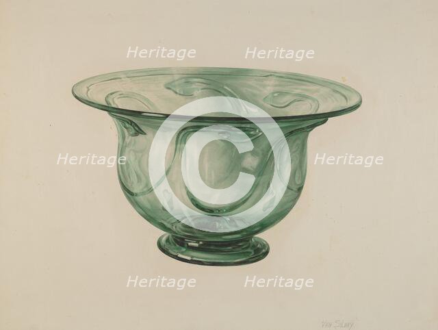 Bowl, c. 1938. Creator: Van Silvay.