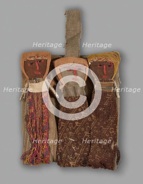 Dolls, Peru, 1950/84, with textile fragments from A.D. 1000/1476. Creator: Unknown.