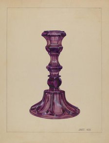 Candlestick, c. 1937. Creator: Janet Riza.