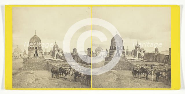 Egypt - Cairo, Tombs of the Caliphs, 1869. Creator: Frank Mason Good.