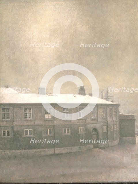 A Wing of Christiansborg Palace;From the Old Christiansborg Palace, Copenhagen, 1907. Creator: Vilhelm Hammershøi.