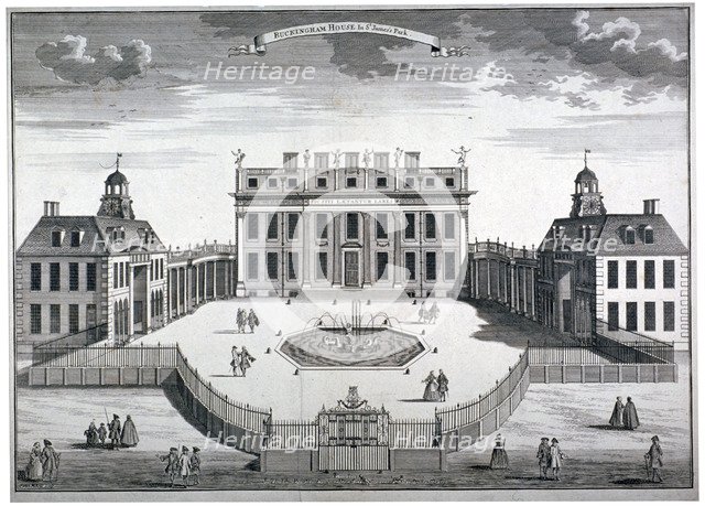 Buckingham House, Westminster, London, 1754. Artist: Sutton Nicholls