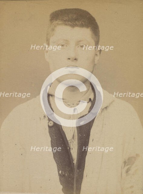 Cornuault. Joseph. 17 ans, né à Angers (Maine & Loire). Peintre eu bâtiment. Anarchiste. 7..., 1894. Creator: Alphonse Bertillon.