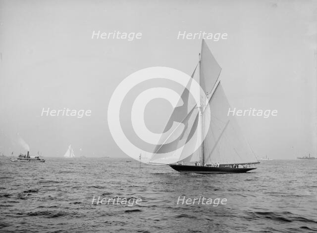Valkyrie rounding outer mark Oct. 5, 1893, 1893 Oct 5. Creator: Unknown.