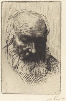 Head of an Old Man (Etude de tete). Creator: Alphonse Legros.