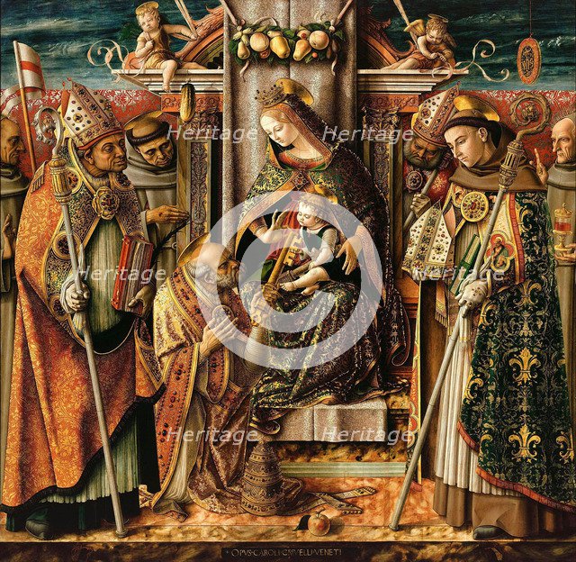 The Delivery of the Keys, c. 1490. Artist: Crivelli, Carlo (c. 1435-c. 1495)