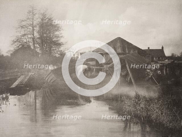 A Norfolk Boat-Yard, 1886. Creator: Peter Henry Emerson.